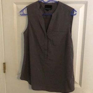 Grey Cynthia Rowley work blouse